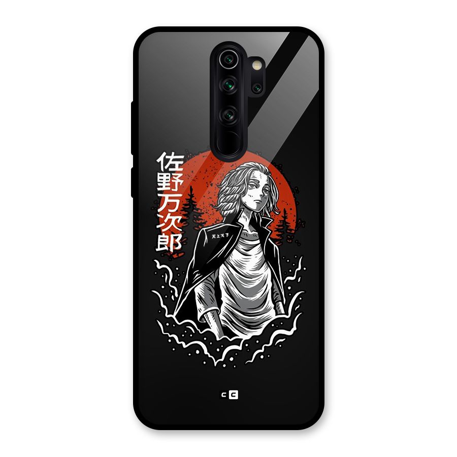 Mickey illustration Glass Back Case for Redmi Note 8 Pro