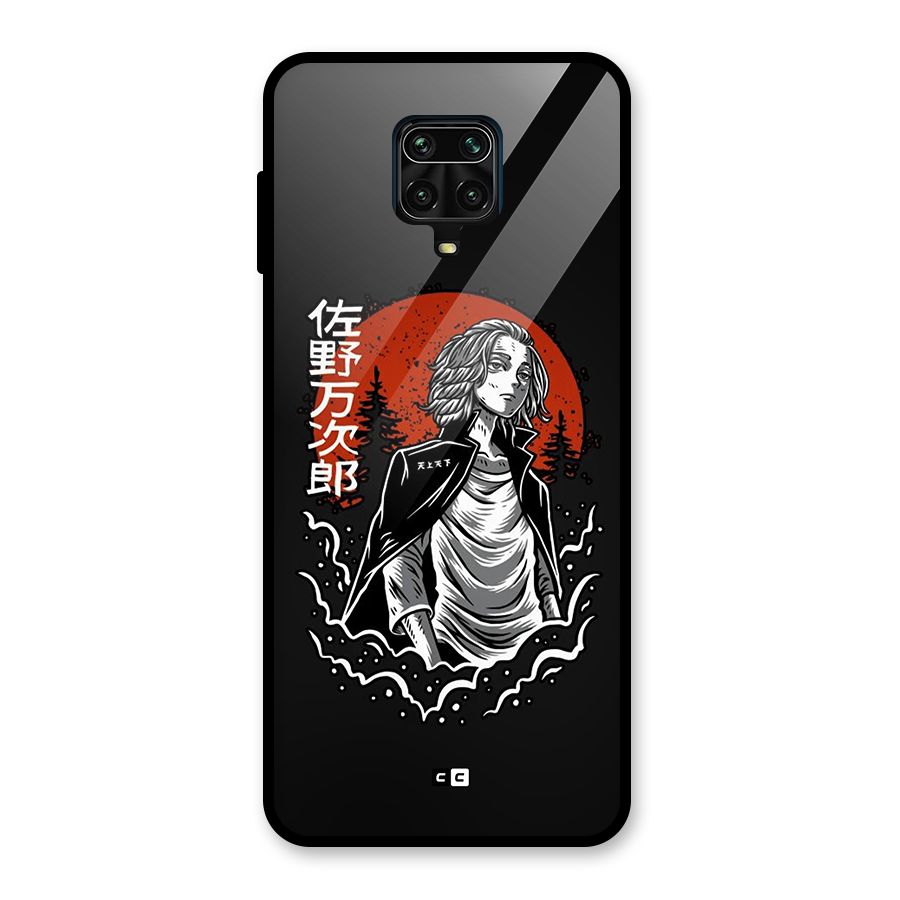 Mickey illustration Glass Back Case for Redmi Note 9 Pro