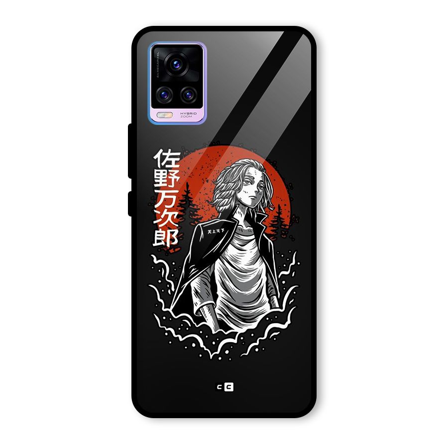 Mickey illustration Glass Back Case for Vivo V20 Pro