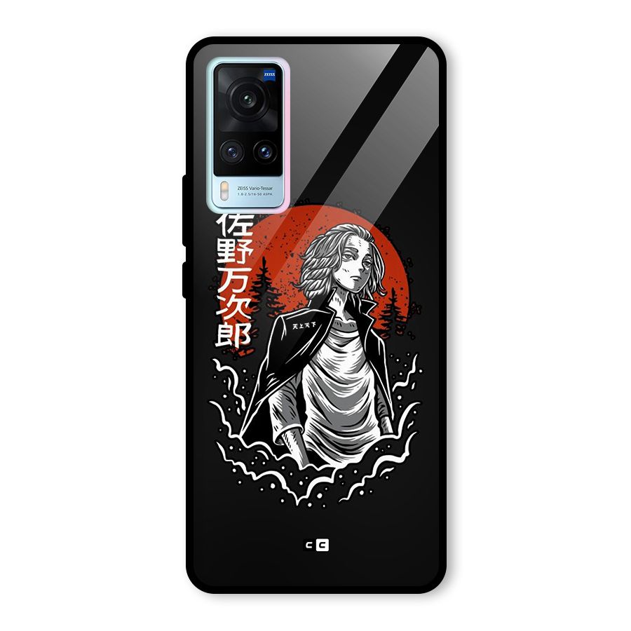 Mickey illustration Glass Back Case for Vivo X60