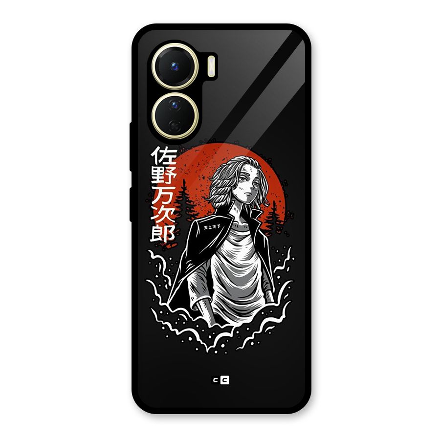 Mickey illustration Glass Back Case for Vivo Y56