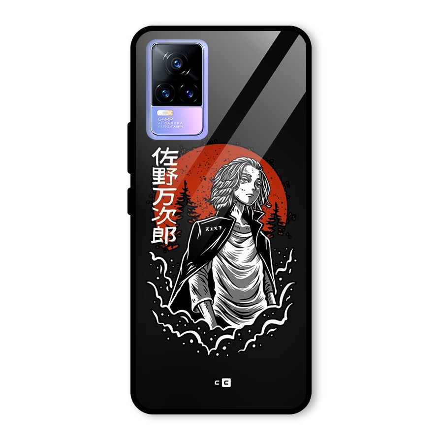 Mickey illustration Glass Back Case for Vivo Y73