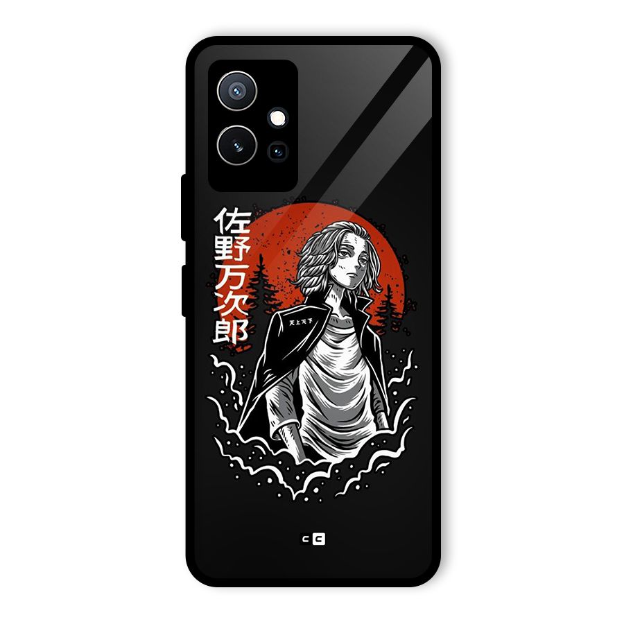 Mickey illustration Glass Back Case for Vivo Y75 5G