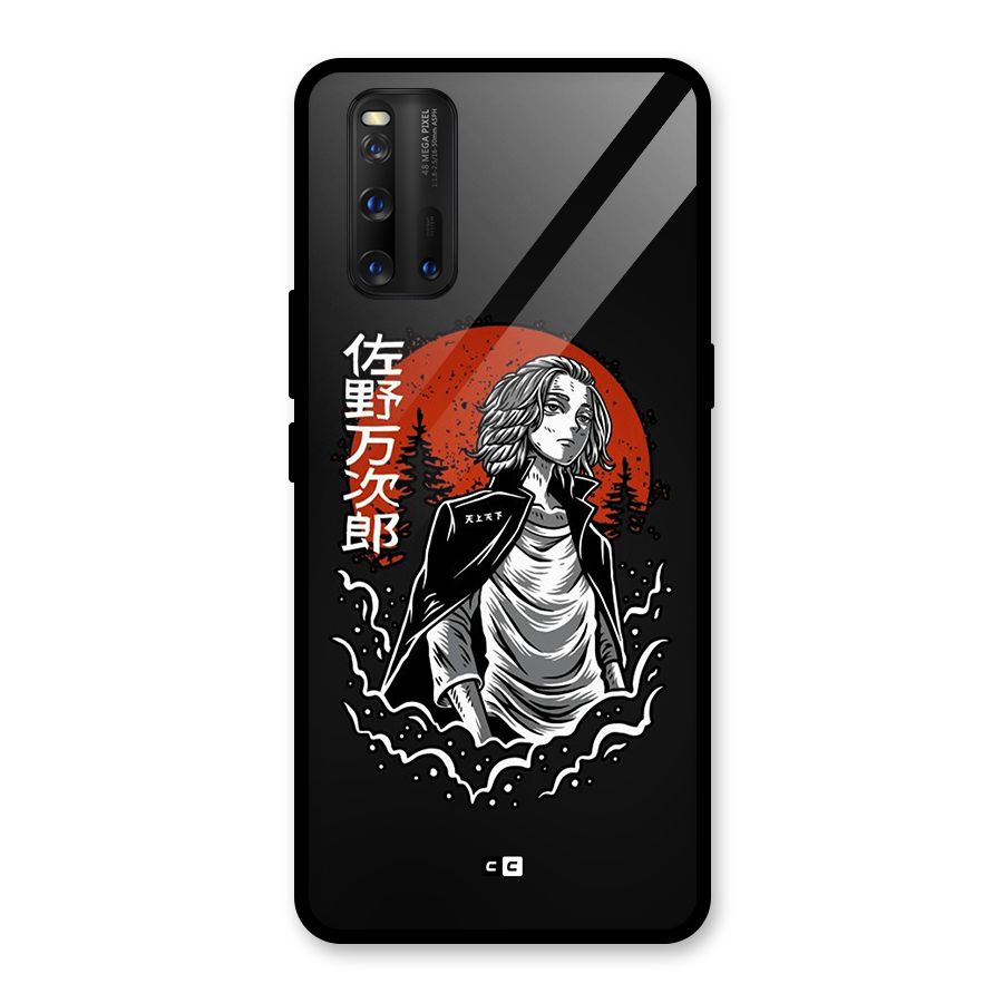 Mickey illustration Glass Back Case for Vivo iQOO 3