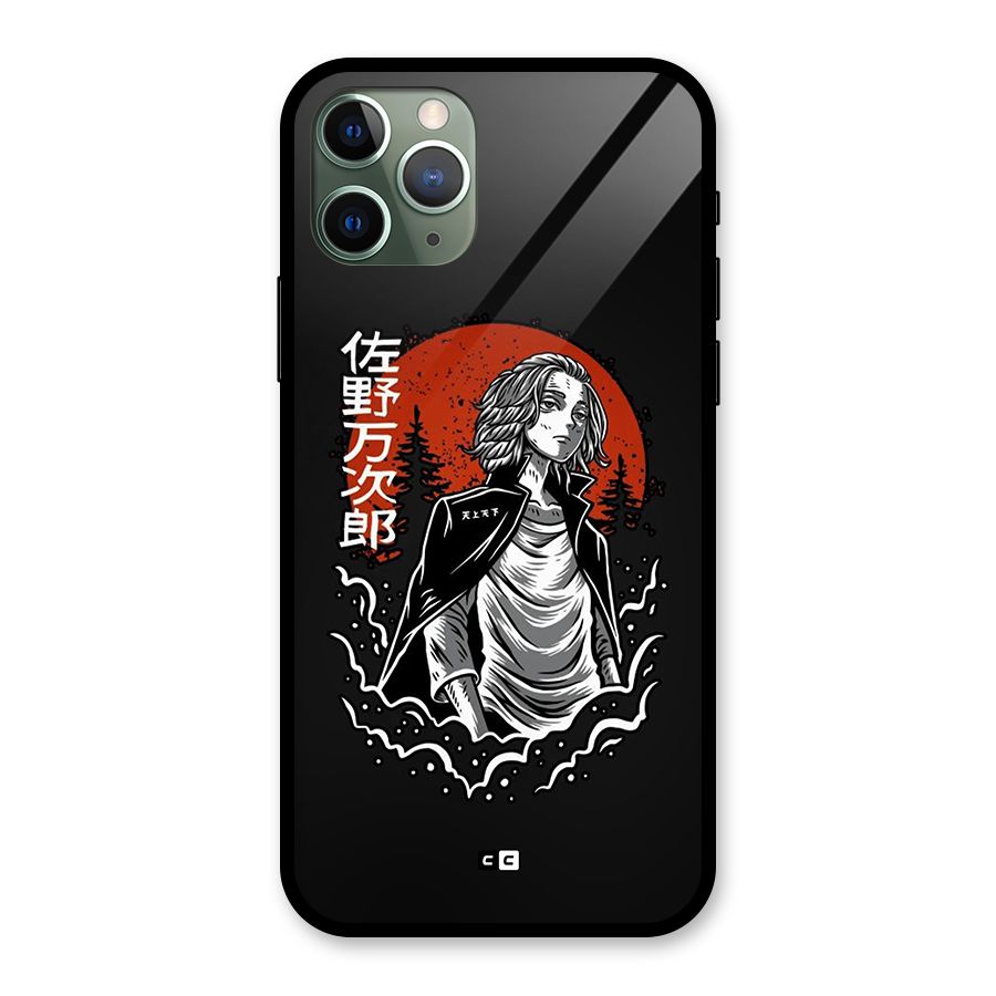 Mickey illustration Glass Back Case for iPhone 11 Pro