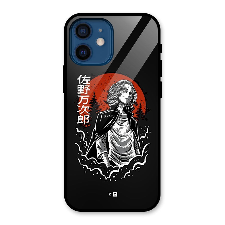 Mickey illustration Glass Back Case for iPhone 12 Mini
