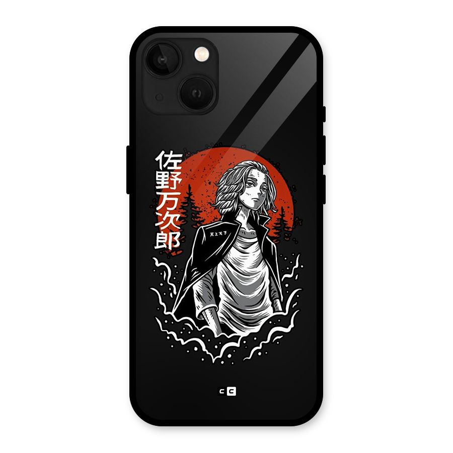 Mickey illustration Glass Back Case for iPhone 13