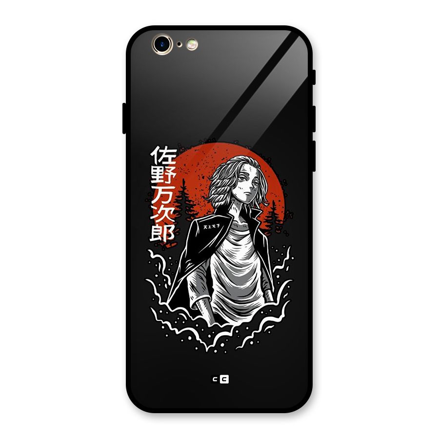 Mickey illustration Glass Back Case for iPhone 6 6S