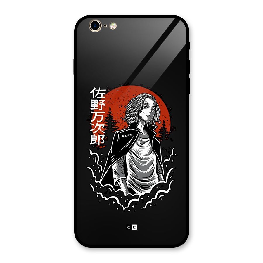 Mickey illustration Glass Back Case for iPhone 6 Plus 6S Plus