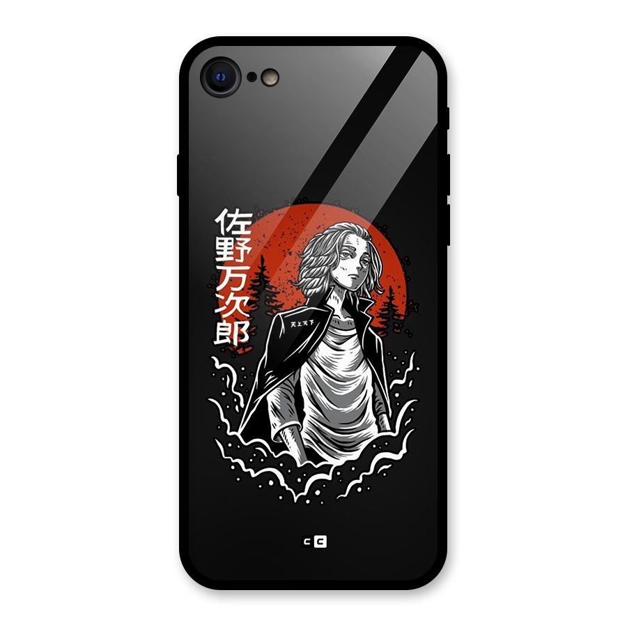 Mickey illustration Glass Back Case for iPhone 7