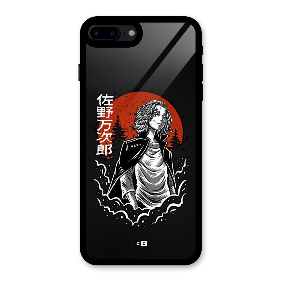Mickey illustration Glass Back Case for iPhone 8 Plus