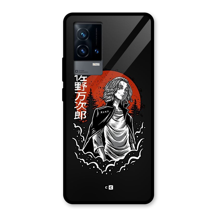 Mickey illustration Glass Back Case for iQOO 9 5G