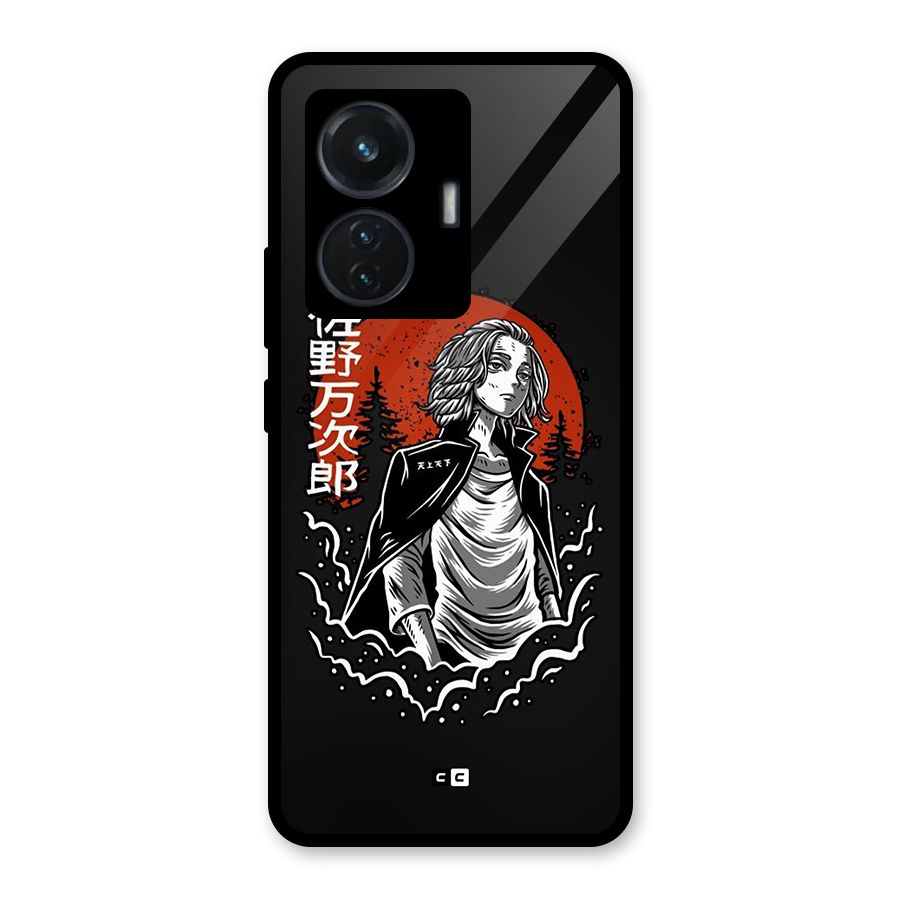 Mickey illustration Glass Back Case for iQOO Z6 44W
