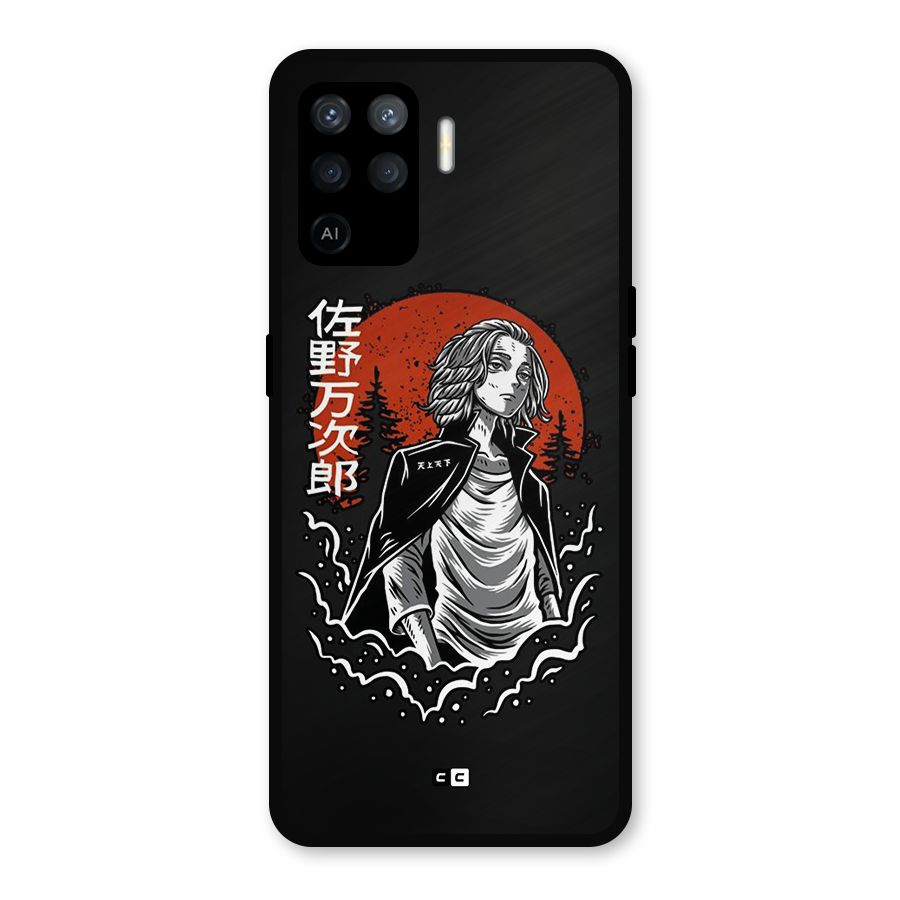 Mickey illustration Metal Back Case for Oppo F19 Pro