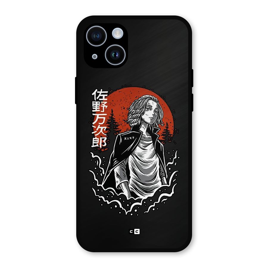 Mickey illustration Metal Back Case for iPhone 14
