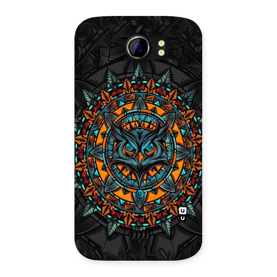 Mighty Owl Artwork Back Case for Micromax Canvas 2 A110