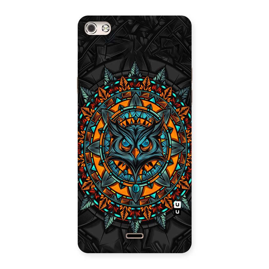 Mighty Owl Artwork Back Case for Micromax Canvas Silver 5