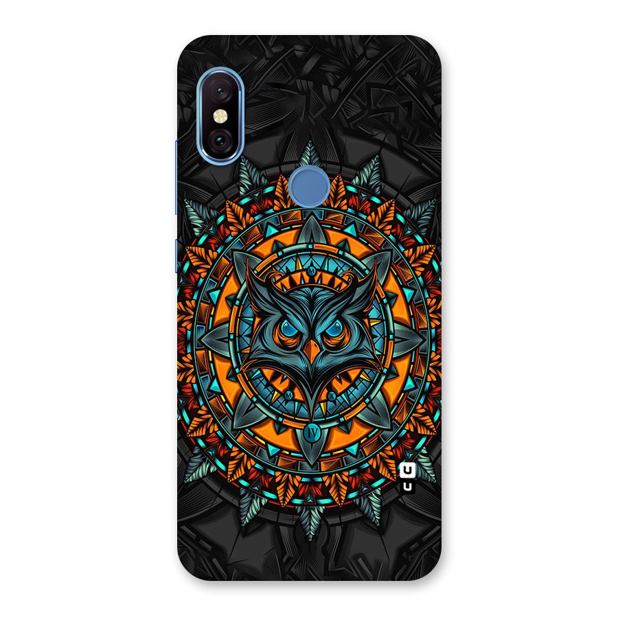 Mighty Owl Artwork Back Case for Redmi Note 6 Pro
