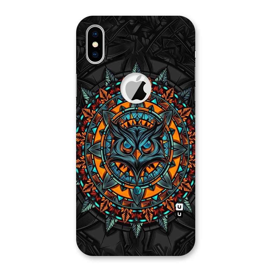 Mighty Owl Artwork Back Case for iPhone X Logo Cut