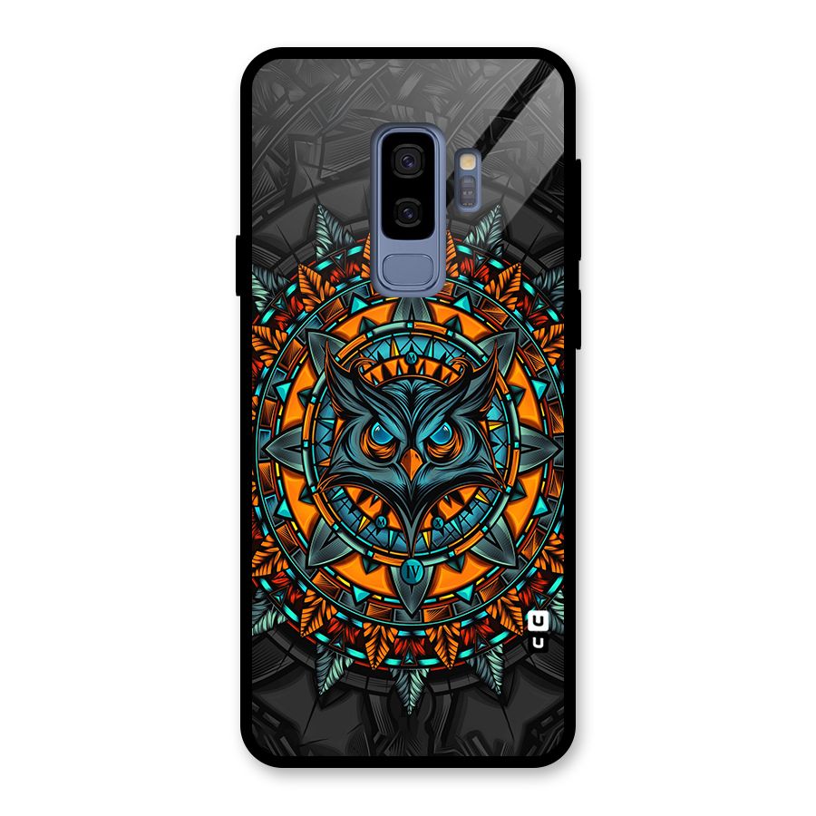 Mighty Owl Artwork Glass Back Case for Galaxy S9 Plus