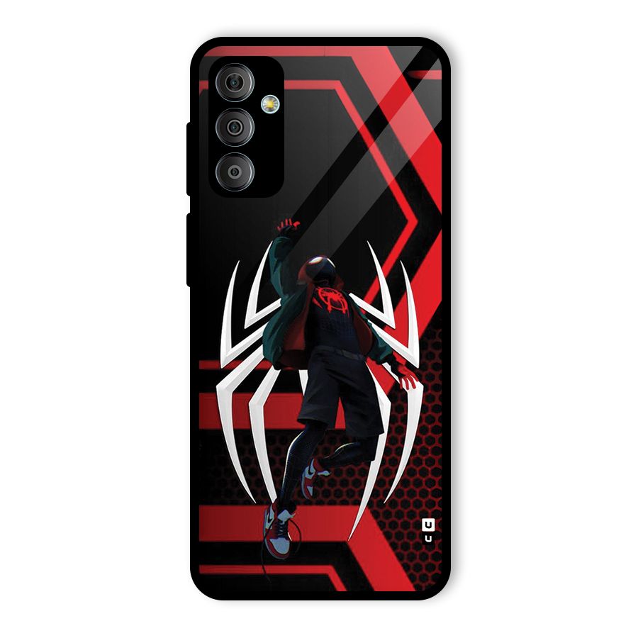 Miles of Multiverse Glass Back Case for Galaxy F23
