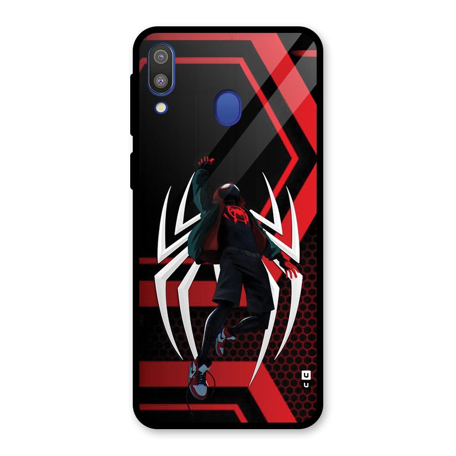 Miles of Multiverse Glass Back Case for Galaxy M20