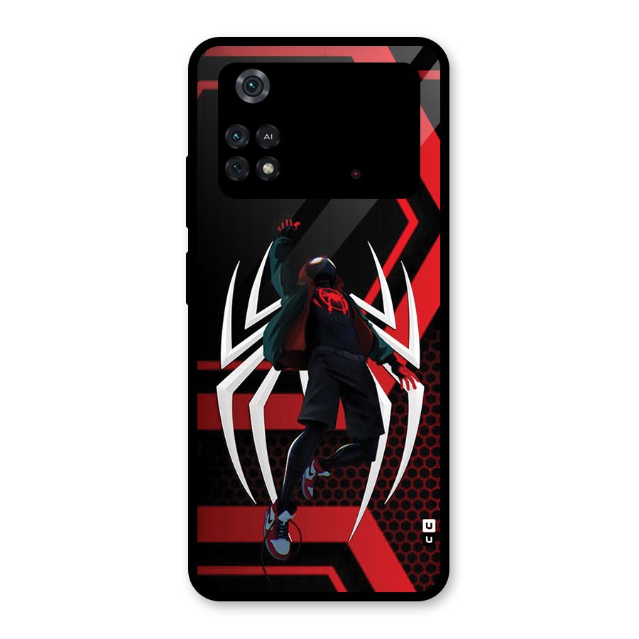 Miles of Multiverse Glass Back Case for Poco M4 Pro 4G