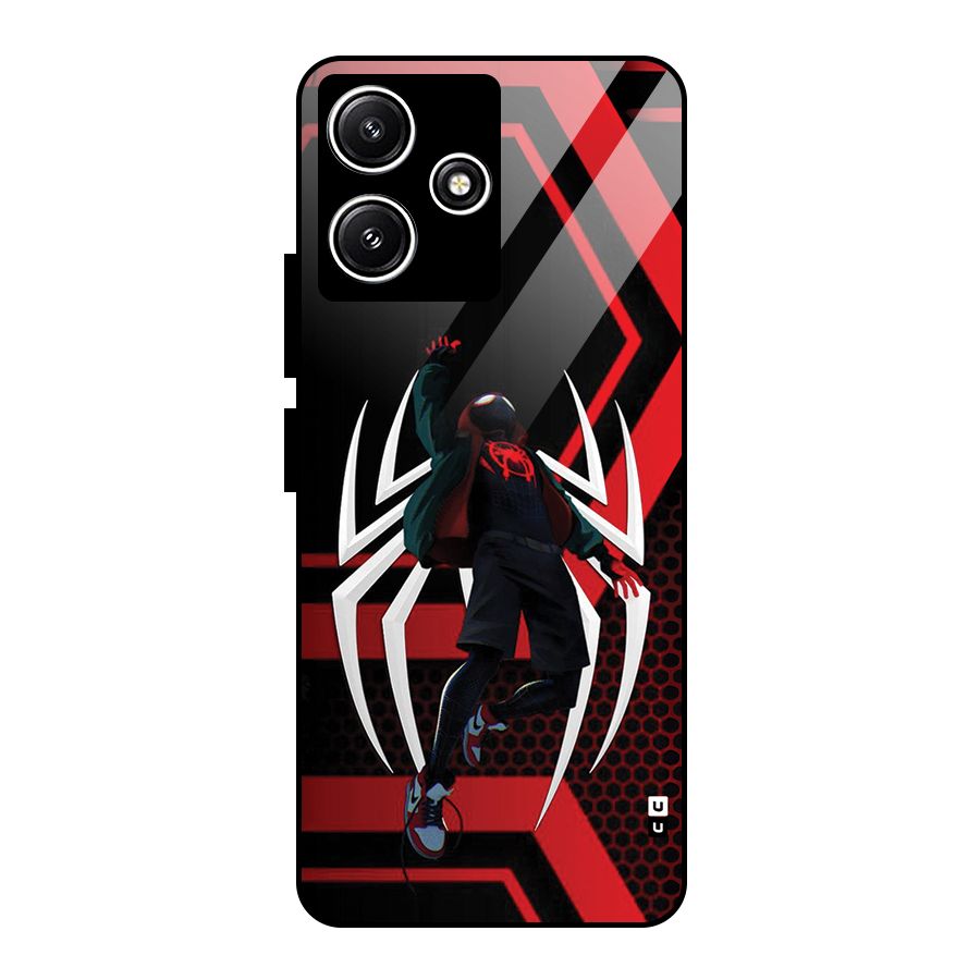 Miles of Multiverse Glass Back Case for Poco M6 Pro