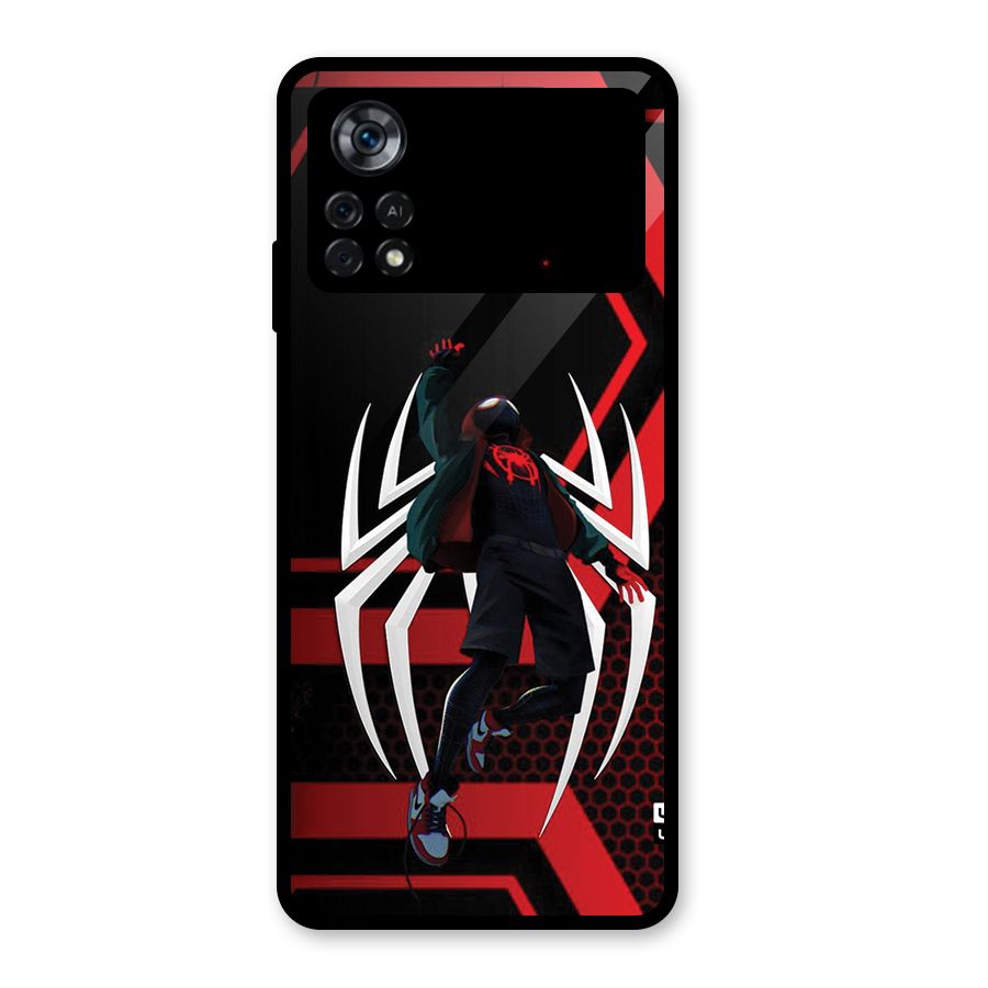 Miles of Multiverse Glass Back Case for Poco X4 Pro 5G