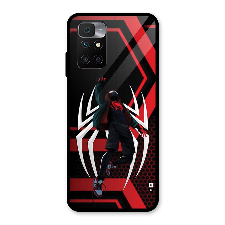 Miles of Multiverse Glass Back Case for Redmi 10 Prime