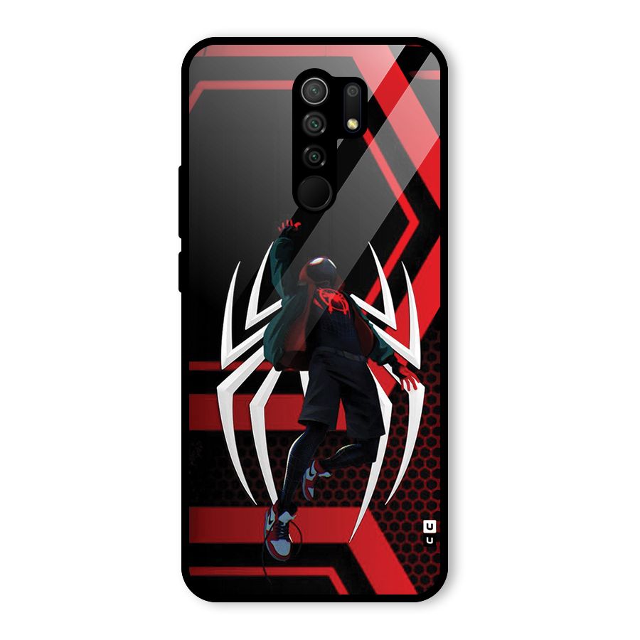 Miles of Multiverse Glass Back Case for Redmi 9 Prime