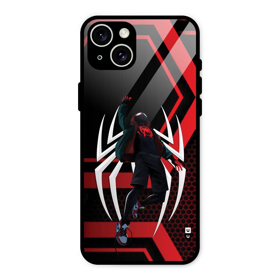 Miles of Multiverse Glass Back Case for iPhone 15 Plus
