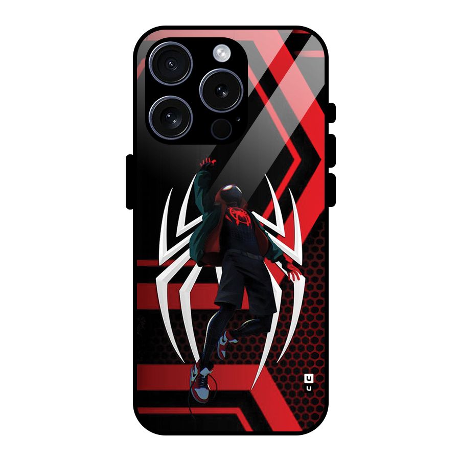Miles of Multiverse Glass Back Case for iPhone 15 Pro