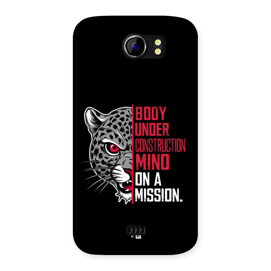 Mind On A Mission Back Case for Canvas 2 A110