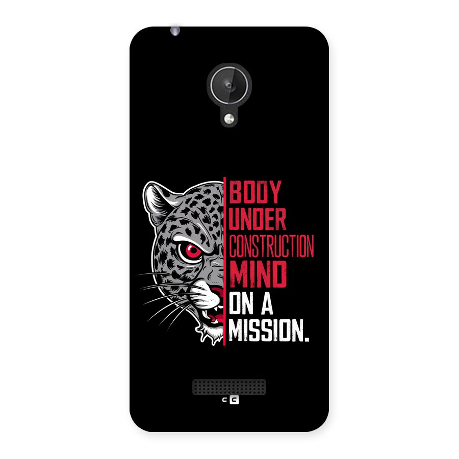 Mind On A Mission Back Case for Canvas Spark Q380