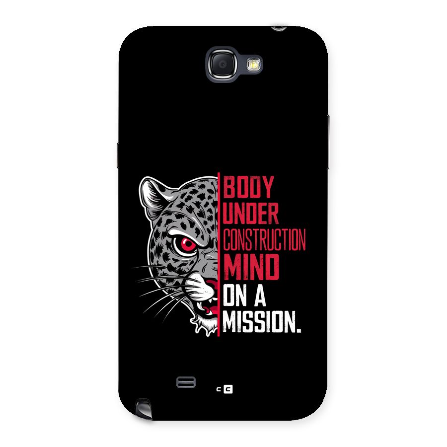 Mind On A Mission Back Case for Galaxy Note 2