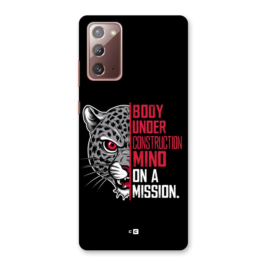 Mind On A Mission Back Case for Galaxy Note 20