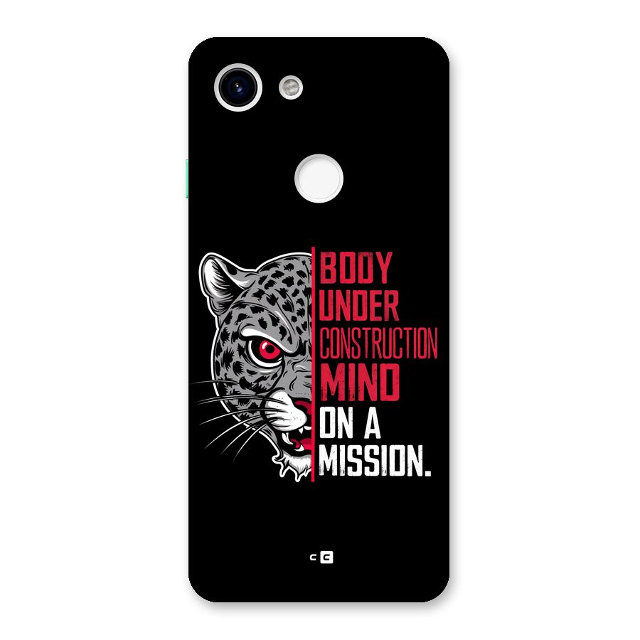 Mind On A Mission Back Case for Google Pixel 3