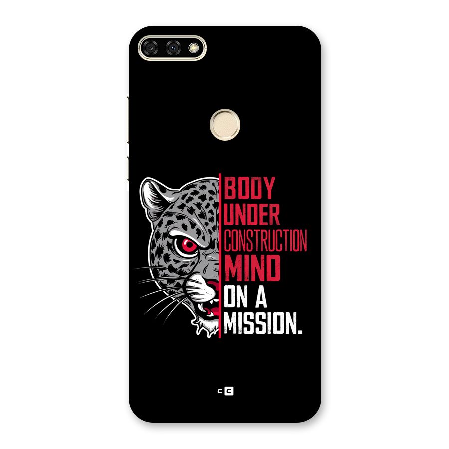 Mind On A Mission Back Case for Honor 7A