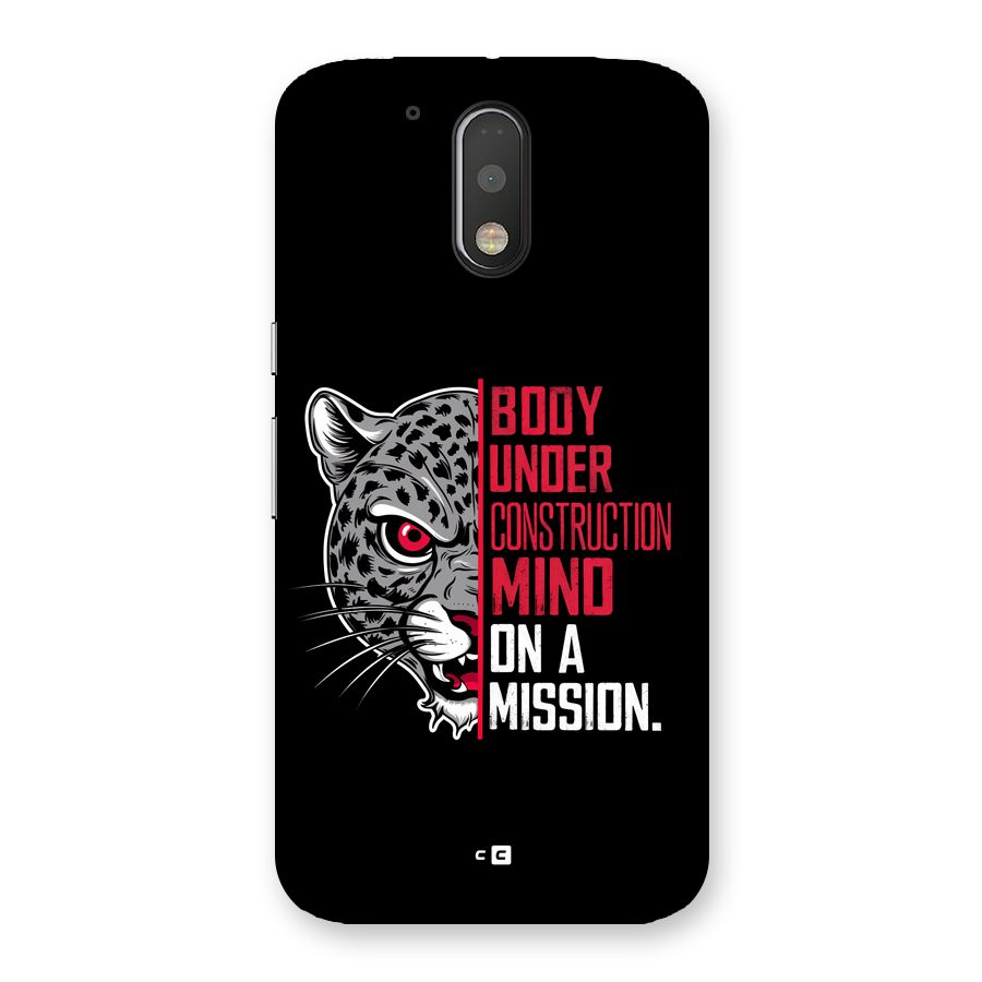 Mind On A Mission Back Case for Moto G4