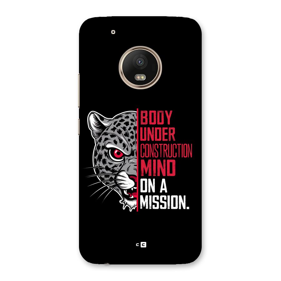 Mind On A Mission Back Case for Moto G5 Plus