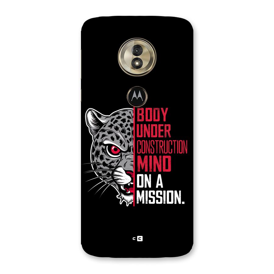 Mind On A Mission Back Case for Moto G6 Play