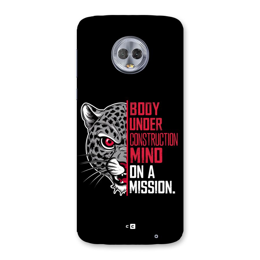 Mind On A Mission Back Case for Moto G6 Plus