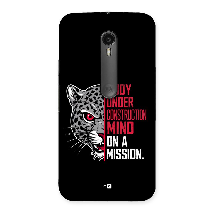 Mind On A Mission Back Case for Moto G Turbo