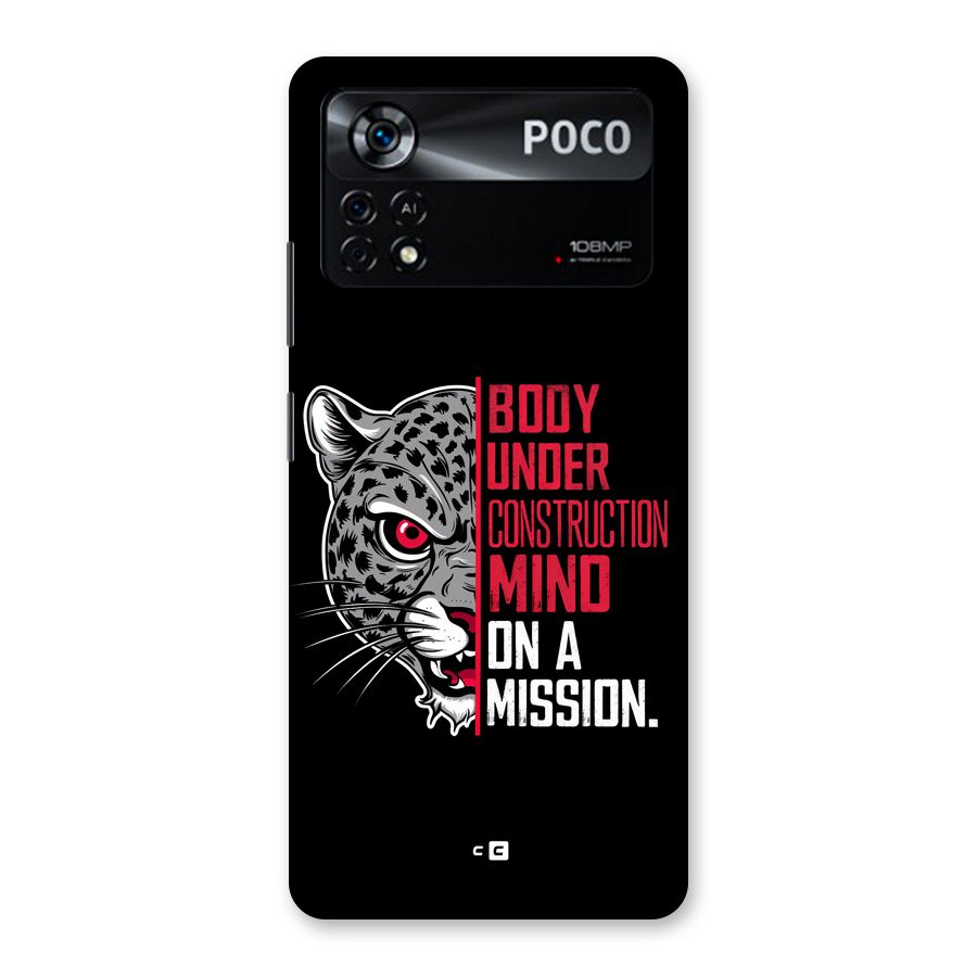 Mind On A Mission Back Case for Poco X4 Pro 5G
