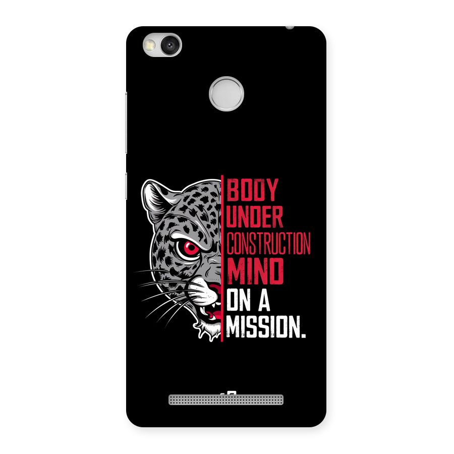 Mind On A Mission Back Case for Redmi 3S Prime