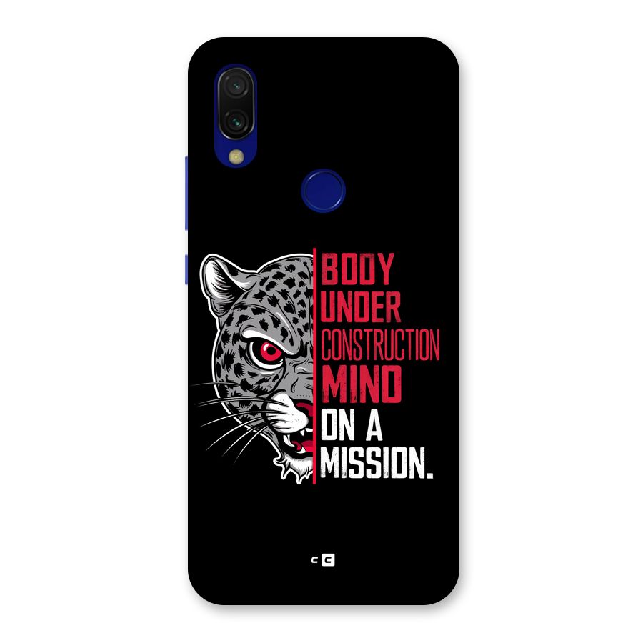 Mind On A Mission Back Case for Redmi Y3