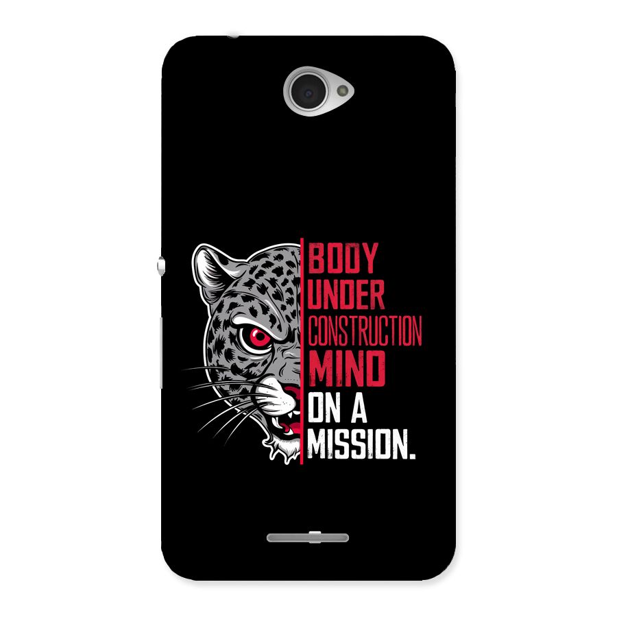 Mind On A Mission Back Case for Xperia E4