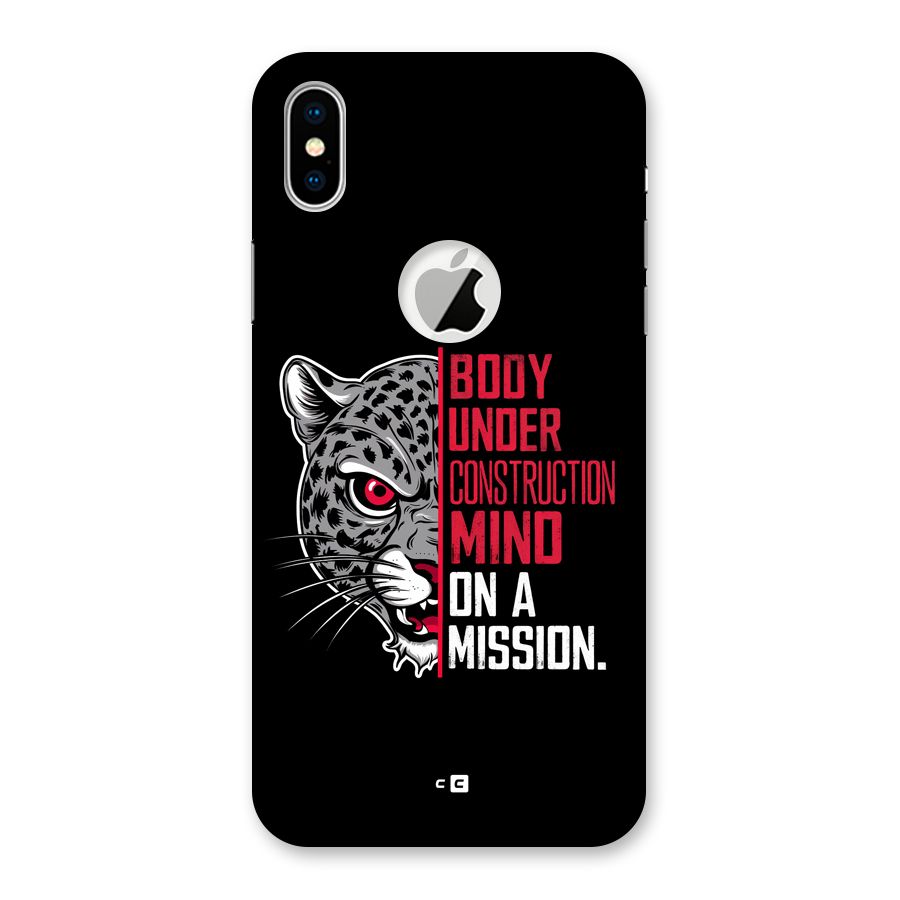 Mind On A Mission Back Case for iPhone X Logo Cut