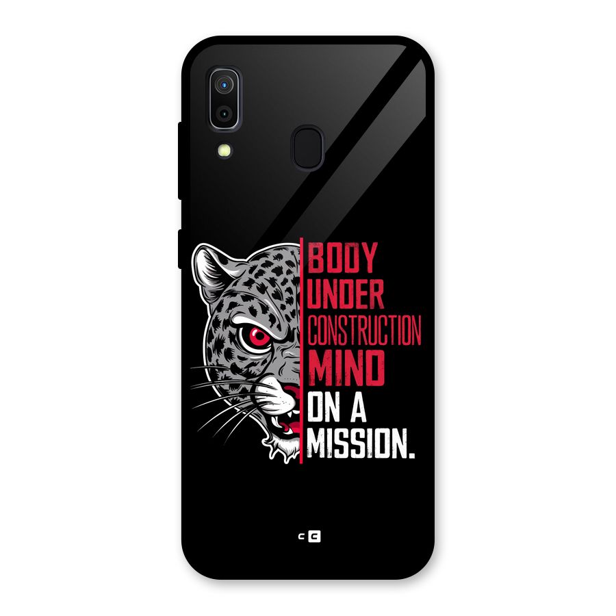 Mind On A Mission Glass Back Case for Galaxy A30